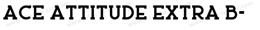 Ace Attitude Extra B字体转换